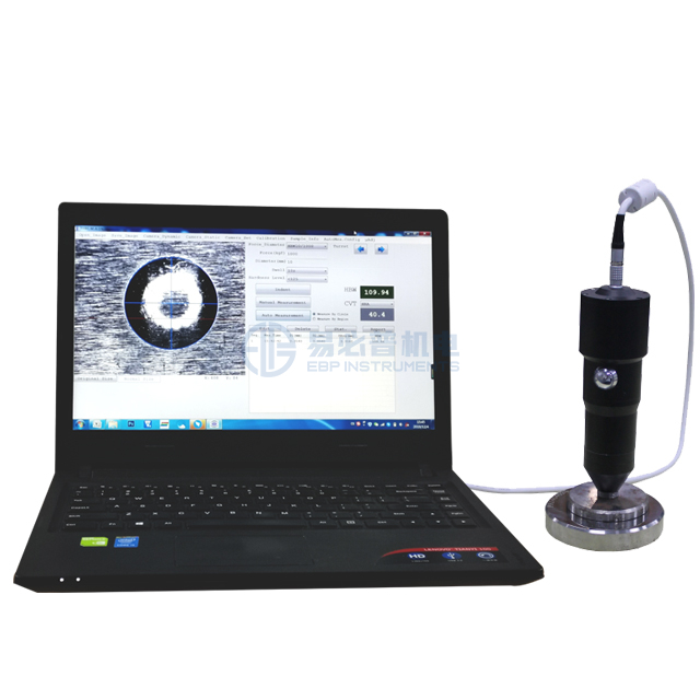 Software portátil de medición y análisis de sangría Brinell con cámara